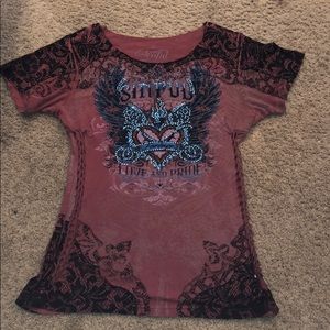 Affliction women shirt